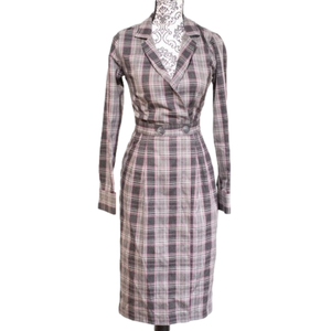 Office wool wrap dress